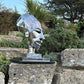 Handcrafted Stainless Steel & Copper Head Sculpture - 'Ebony'