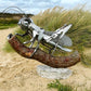 Stainless Steel Grasshopper Sculpture - Modern Garden Art
