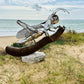 Stainless Steel Grasshopper Sculpture - Modern Garden Art