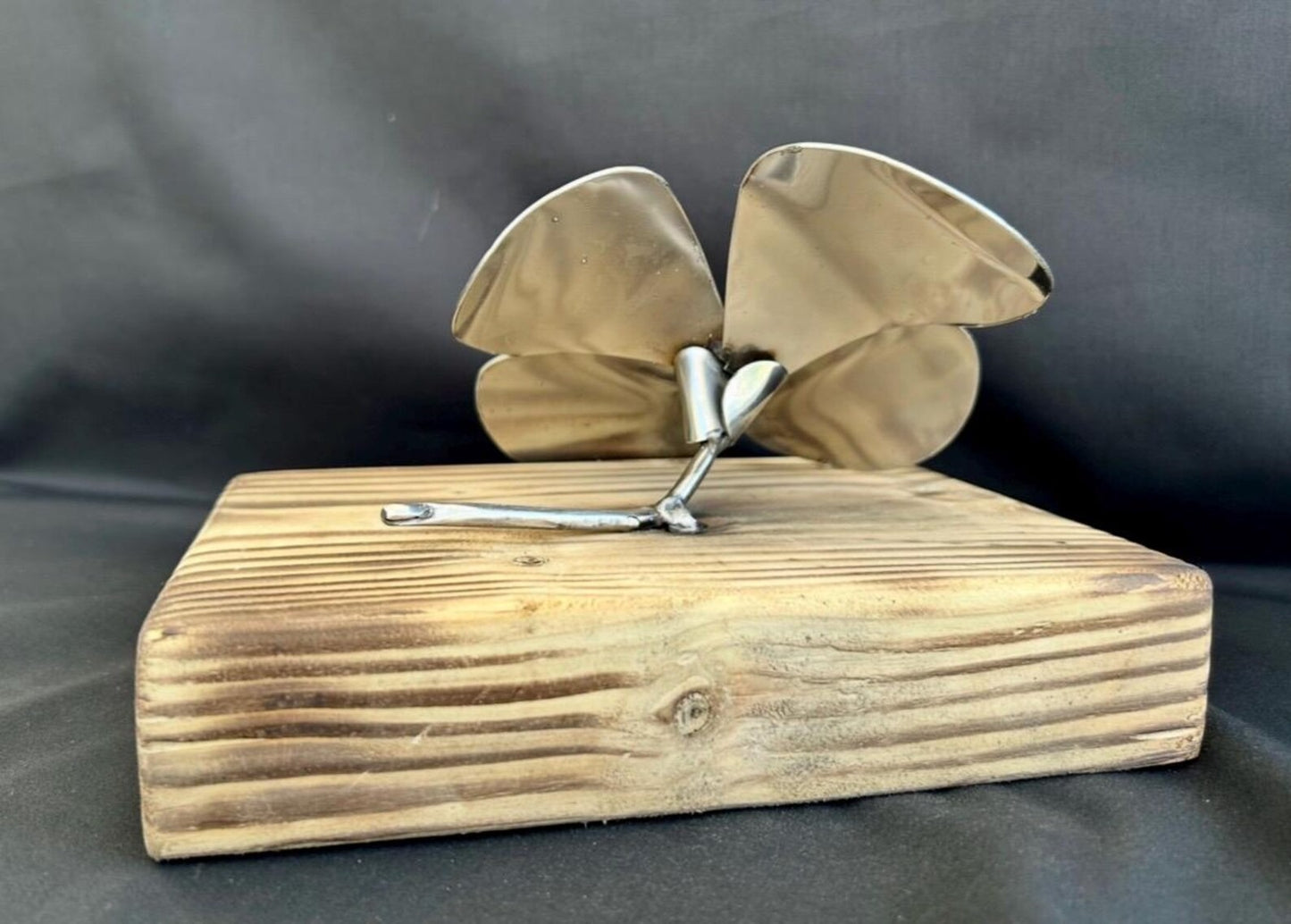 Metal Poppy Keepsake • Stainless Steel Remembrance Ornament • Memorial Tribute Art Gift